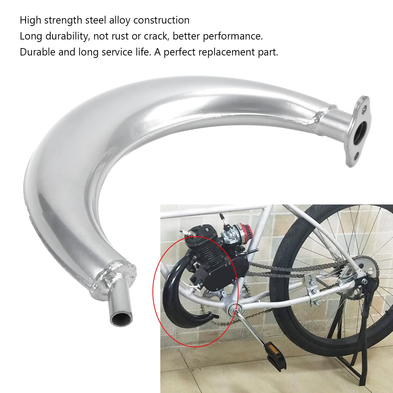 Amazon | バナナサイレンサー、シルバー高強度40mm穴距離ノイズ